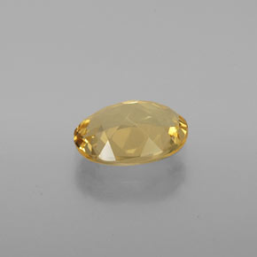 Berillo dorato naturale dorato da 1,35 ct, taglio ovale, VVS-VS