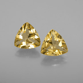Berillo dorato naturale giallo da  ct, trillion, VVS-VS