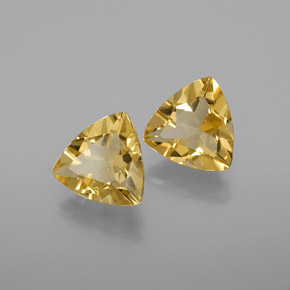 Berillo dorato naturale giallo da  ct, trillion, VVS-VS