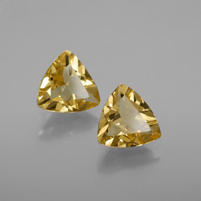 Berillo dorato naturale giallo da  ct, trillion, VVS-VS