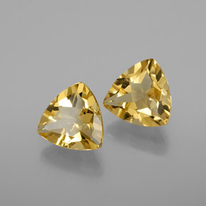 Berillo dorato naturale giallo da  ct, trillion, VVS-VS