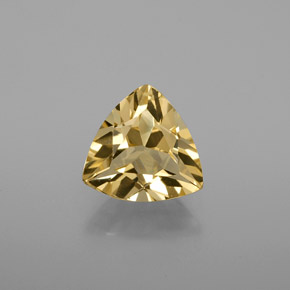 Berillo dorato naturale giallo da 1,35 ct, trillion, VVS-VS