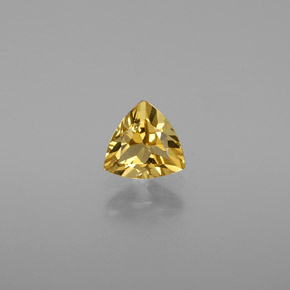 Berillo dorato Giallo naturale da 0.69 ct, Taglio trillion, VVS-VS