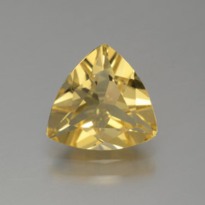 Berillo dorato naturale giallo da 1,28 ct, trillion, VVS