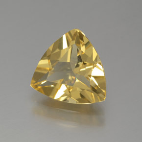 Berillo dorato naturale giallo da 1,28 ct, trillion, VVS