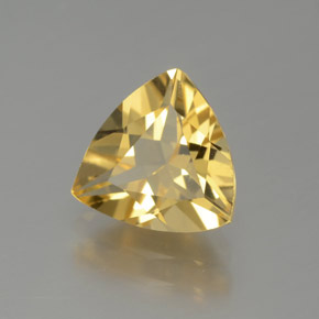Berillo dorato naturale giallo da 1,35 ct, trillion, VVS