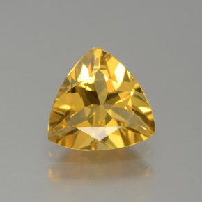Berillo dorato naturale giallo da 1,27 ct, trillion, VVS-VS