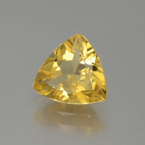 Berillo dorato naturale giallo da 1,16 ct, trillion, VVS-VS