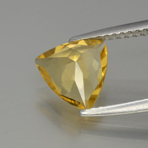 Berillo dorato naturale giallo da 1,16 ct, trillion, VVS-VS
