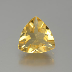 Berillo dorato Giallo naturale da 1.32 ct, Taglio trillion, VVS-VS