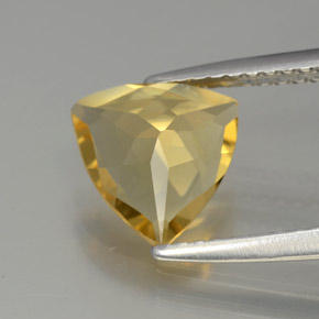 Berillo dorato Giallo naturale da 1.32 ct, Taglio trillion, VVS-VS