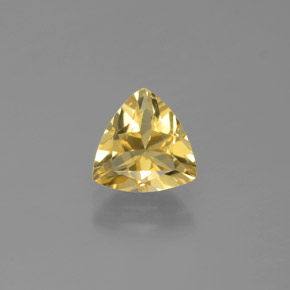 Berillo dorato naturale giallo da 1,33 ct, trillion, VVS-VS