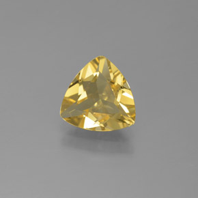 Berillo dorato Giallo naturale da 1.44 ct, Taglio trillion, VVS-VS