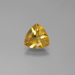 Berillo dorato naturale giallo da 1,17 ct, trillion, VS