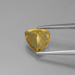 Berillo dorato naturale giallo da 1,17 ct, trillion, VS