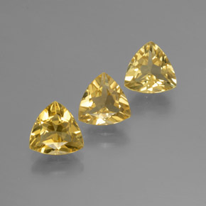 Berillo dorato naturale giallo da  ct, trillion, VVS-VS