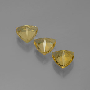 Berillo dorato naturale giallo da  ct, trillion, VVS-VS