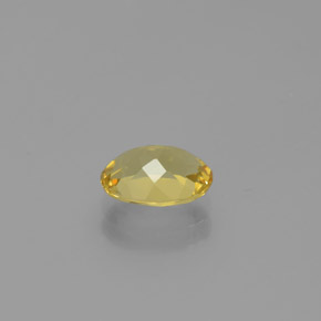 Berillo dorato naturale giallo da 1,12 ct, taglio ovale, VVS