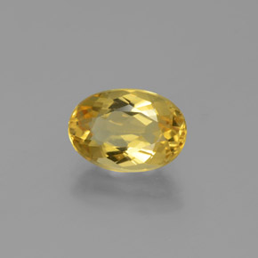 Berillo dorato Giallo naturale da 2.12 ct, Taglio ovale, VVS-VS