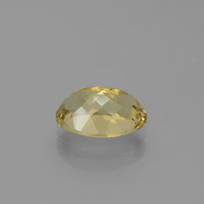 Berillo dorato naturale giallo da 2,26 ct, taglio ovale, VVS-VS