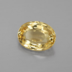 Berillo dorato Giallo naturale da 1.28 ct, Taglio ovale, VVS
