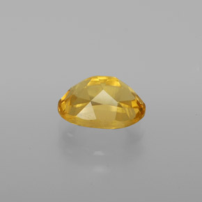 Berillo dorato naturale giallo da 1,30 ct, taglio ovale, VVS-VS
