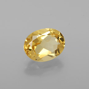Berillo dorato naturale giallo da 1,27 ct, taglio ovale, VVS-VS