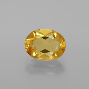Berillo dorato Giallo naturale da 1.23 ct, Taglio ovale, VS
