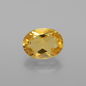 Berillo dorato naturale giallo da 1,14 ct, taglio ovale, VVS-VS