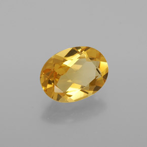 Berillo dorato naturale giallo da 1,14 ct, taglio ovale, VVS-VS