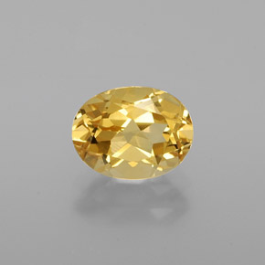 Berillo dorato Giallo naturale da 1.24 ct, Taglio ovale, VVS