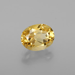 Berillo dorato Giallo naturale da 1.24 ct, Taglio ovale, VVS