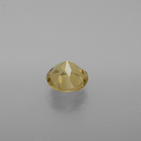 Berillo dorato naturale giallo da 1,13 ct, taglio rotondo, VVS-VS