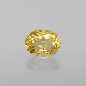 Berillo dorato naturale giallo da 1,15 ct, taglio ovale, VVS