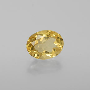 Berillo dorato naturale giallo da 1,15 ct, taglio ovale, VVS
