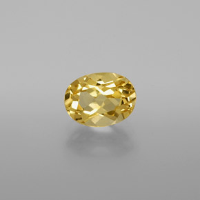 Berillo dorato Giallo naturale da 1.36 ct, Taglio ovale, VVS-VS