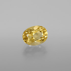 Berillo dorato Giallo naturale da 1.36 ct, Taglio ovale, VVS-VS