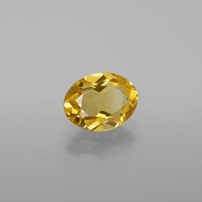 Berillo dorato naturale giallo da 1,21 ct, taglio ovale, VVS