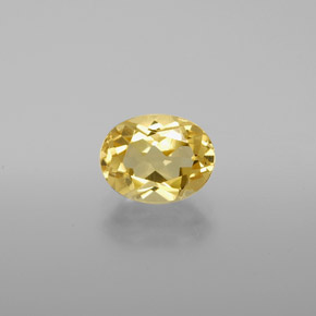 Berillo dorato Giallo naturale da 1.37 ct, Ovale, VVS-VS