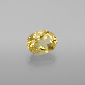 Berillo dorato Giallo naturale da 1.37 ct, Ovale, VVS-VS