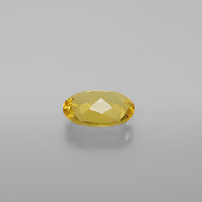 Berillo dorato naturale giallo da 0,96 ct, taglio ovale, VVS