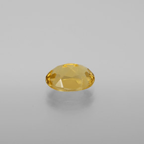 Berillo dorato naturale giallo da 1,19 ct, taglio ovale, VVS-VS