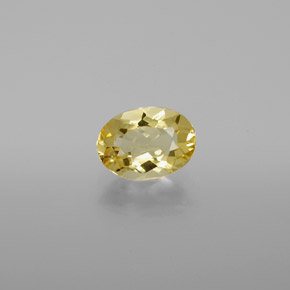 Berillo dorato Giallo naturale da 0.91 ct, Taglio ovale, VVS