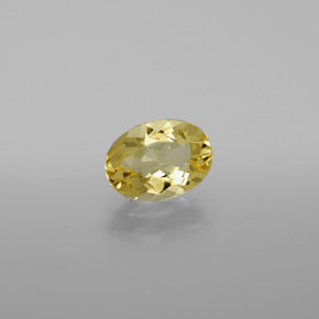 Berillo dorato Giallo naturale da 0.91 ct, Taglio ovale, VVS