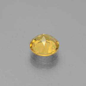 Berillo dorato naturale giallo da 1,21 ct, taglio rotondo, VVS