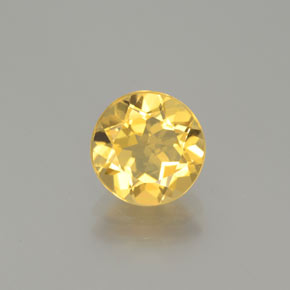 Berillo dorato naturale giallo da 1,56 ct, taglio rotondo, VS
