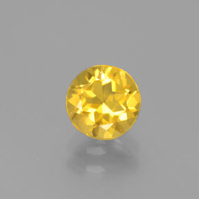 Berillo dorato naturale giallo da 0,82 ct, taglio rotondo, VS