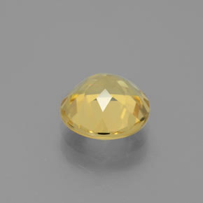 Berillo dorato naturale giallo da 1,70 ct, taglio rotondo, VVS-VS