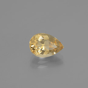 Berillo dorato naturale giallo da 1,93 ct, taglio a pera, VVS-VS