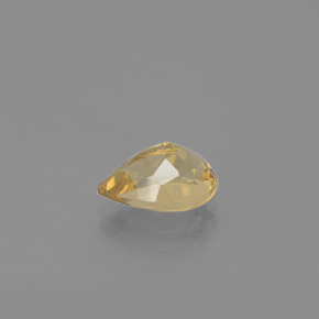 Berillo dorato naturale giallo da 1,93 ct, taglio a pera, VVS-VS
